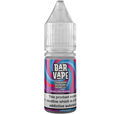 Strawberry Raspberry Cherry Ice E-Liquid Nicotine Salt By Bar Vape 10ml - Vapestore Direct