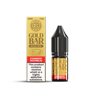 Strawberry Watermelon E-Liquid Nicotine Salt By Gold Bar 10ml - Vapestore Direct