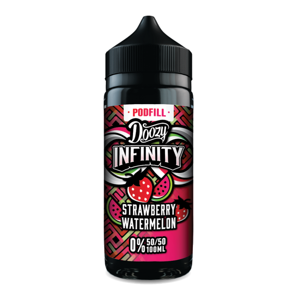 Strawberry Watermelon INFINITY Podfill E-Liquid Shortfill By Doozy Vape 100ml - Vapestore Direct