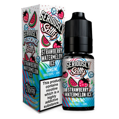 Strawberry Watermelon Ice Seriously Fusionz Salty E-Liquid Nicotine Salt By Doozy Vape 10ml - Vapestore Direct