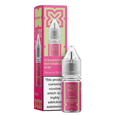 Strawberry Watermelon Kiwi NEXUS E-Liquid Nicotine Salt By Pod Salt 10ml - Vapestore Direct