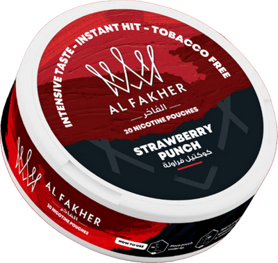 Al Fakher Strawberry Punch Flavour Nicotine Pouch - My Nic Pouch