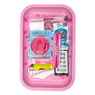 G.Rollz Hello Kitty Medium Metal Rolling Tray Gift Set - Vapestore Direct