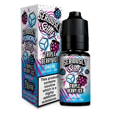 Triple Berry Ice Seriously Fusionz Salty E-Liquid Nicotine Salt By Doozy Vape 10ml - Vapestore Direct