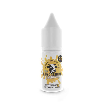 Butterscotch Ice Cream Deluxe E-Liquid Nic Salt By The Lancashire Creamery 10ml - Vapestore Direct