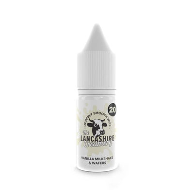 Vanilla Milkshake & Wafers E-Liquid Nic Salt By The Lancashire Creamery 10ml - Vapestore Direct