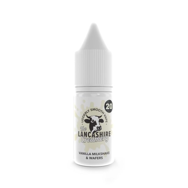 Vanilla Milkshake & Wafers E-Liquid Nic Salt By The Lancashire Creamery 10ml - Vapestore Direct
