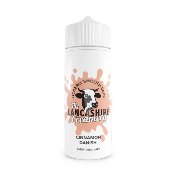 Cinnamon Danish E-Liquid Shortfill By The Lancashire Creamery 100ml - Vapestore Direct