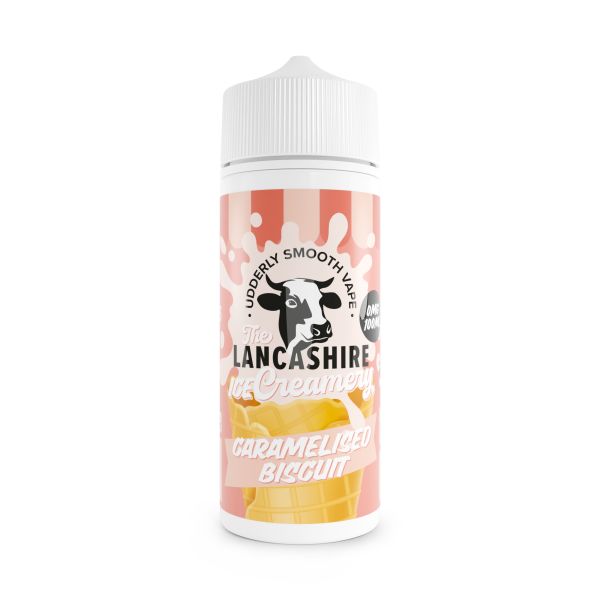 Caramelised Biscuit E-Liquid Shortfill By The Lancashire ICE Creamery 100ml - Vapestore Direct