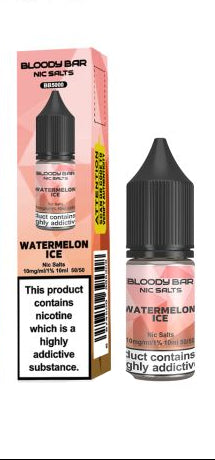 Watermelon Ice E-Liquid Nicotine Salt By Bloody Bar 10ml - Vapestore Direct