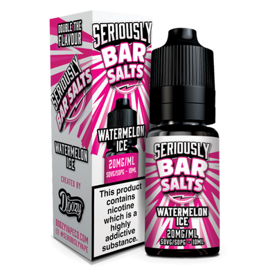 Watermelon Ice Seriously Bar Salts E-Liquid Nicotine Salt By Doozy Vape 10ml - Vapestore Direct