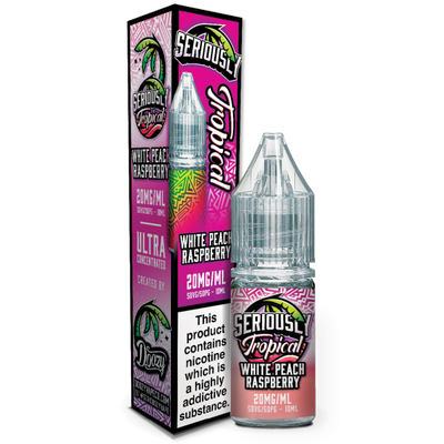 White Peach Raspberry E-Liquid Nicotine Salt By Doozy Seriously Salty Tropical 10ml - Vapestore Direct